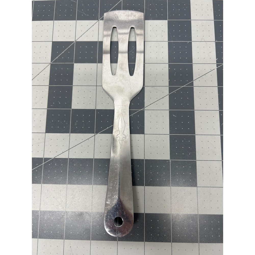 Vintage Slotted Spatula 9" Flipper Stainless Steel Taiwan Utensil Turner Server